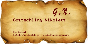 Gottschling Nikolett névjegykártya
